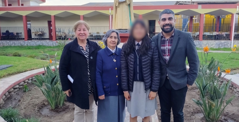 Damos la bienvenida a la estudiante de intercambio del Colegio Inglés Católico de Bolivia